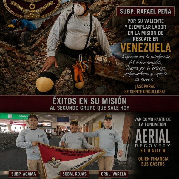 ASOPARAC CUMPLIENDO MISIONES DE RESCATE EN VENEZUELA